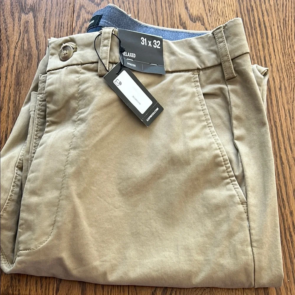Express Men’s Khaki Pants 31/32 - Picture 1 of 4